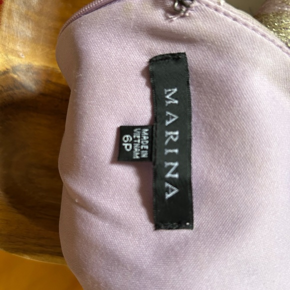 Purple Floral MARINA Cocktail Dress - Picture 4 of 9